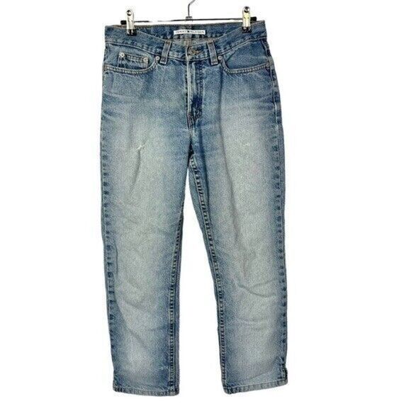 Tommy Hilfiger Vintage Light Wash Straight Leg Jeans 4 - Picture 1 of 3